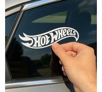 Shein Calcomanías para coches Hot Wheels, pegatinas con diseño de llamas para vehículos, calcomanías reflectantes y duraderas para ventanas, parachoques y c
