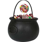 Shein Caldero Infantil para Manualidades y Cocina de Juguete, Recipiente de Fantasía para Niños y Niñas, Dec0ración Temática con Efecto de Piedra Negra, Ide