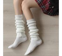 Shein Calentadores de piernas de moda sólidos para la vida diaria, cómodos