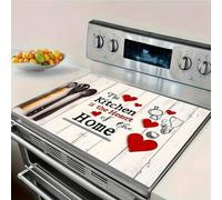 Shein (¡¡¡Caliente!!!) 1 pieza de almohadilla protectora para estufa con estilo de grano de madera, resistente a los arañazos y al calor, adecuada para estu