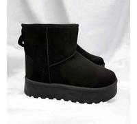 Shein Calzado Estilo. Botas de nieve para mujer con diseño moderno y cómodo, Fabricadas en material tipo ante suave que aporta calidez en invierno, Cuentan