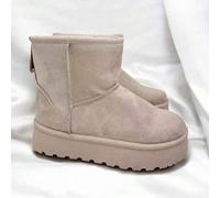 Shein Calzado Estilo. Botas de nieve para mujer con diseño moderno y cómodo, Fabricadas en material tipo ante suave que aporta calidez en invierno, Cuentan