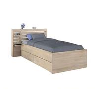Shein Cama Juvenil Eik con 2 Cajones Inferiores Roble Japonés 90x190-200