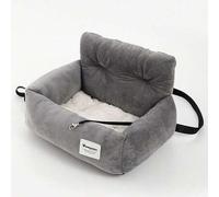 Shein Cama/nido para mascotas para todo el año, cama de coche para perros, asiento elevador para perros en el coche, cama para gatos, con cinturón de y corr