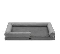 Shein Cama Ortopédica para Perros, Sofá, Cama para Mascotas, Acolchado Suave, Bordes Elevados, Funda Extraíble y Lavable, 91 x 71 x 20 cm/106 x 80 x 20 cm,/