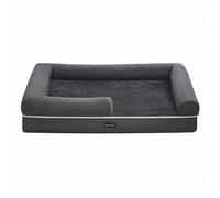 Shein Cama Ortopédica para Perros, Sofá, Cama para Mascotas, Acolchado Suave, Bordes Elevados, Funda Extraíble y Lavable, 106 x 80 x 20 cm, Antideslizante,