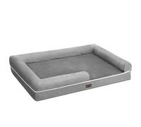 Shein Cama Ortopédica para Perros, Sofá, Cama para Mascotas, Acolchado Suave, Bordes Elevados, Funda Extraíble y Lavable, 122 x 85 x 20 cm, Antideslizante,