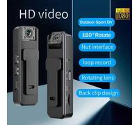 Shein Cámara de bolsillo mini, cámara de acción FHD 1080p, cámara corporal portátil y pequeña, grabadora giratoria para bicicleta, videocámara DV de acción