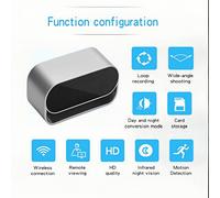 Shein Cámara de reloj WiFi 2 en 1 avanzada 4K HD, visión nocturna, almacenamiento en la nube, batería incorporada, grabación de audio y vídeo, detección de