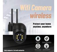 Shein Cámara de seguridad WiFi 1080P 2.4G 360°PTZ con tarjeta de memoria de 64 GB, cámara de monitoreo para el hogar/mascotas con aplicación móvil, cámara W