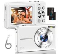 Shein Cámara digital de 1080P 44MP, adecuada para fotografía, cámara compacta de punto y disparo digital y filmación, zoom 16X, adecuada como regalo para ad