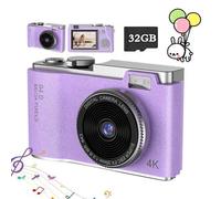 Shein Cámara digital de alta definición de 48MP, zoom digital, aplicable a tarjeta SD mini portátil, disparo instantáneo, adecuada para niños, adolescentes,