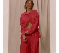 Shein Camisa de manga larga oversize, ropa de playa elegante y bohemia, romántica, tipo Ibiza, cover up, mineral, oversize, para aeropuerto, playa, vuelta a