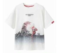 Shein Camisa de verano para niños con manga corta de Ultraman, camiseta para niños, a la moda para niños mayores