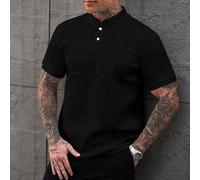Shein Camisa polo de manga corta casual y retro de moda para hombres, esencial para salidas diarias, gran regalo para familia y amigos, fútbol, Copa del Mun
