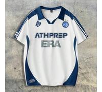 Shein Camisa tipo polo de punto de ajuste holgado con estampado digital para hombre, adecuada para el verano, la escuela y lo esencial del estilo urbano