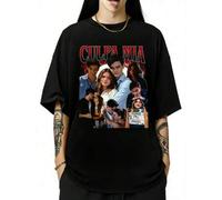 Shein Camisa vintage "Culpa Mía", camisa "Gabriel Guevara", camisa "Noah Nick". Ropa de verano cómoda y con estilo, adecuada para todas las ocasiones.