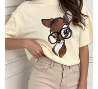 Shein Camisa vintage de Bambi para mujer de talla grande DEAR MOLLY, camisa de Bambi, camiseta del Reino Mágico del Mundo, camiseta de regalo de cumpleaños