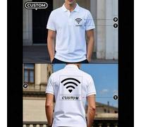 Shein Camisas polo blancas personalizadas para hombres. Puede agregar sus imágenes y palabras favoritas. Envíe/reciba señales de amor y camisetas personaliz