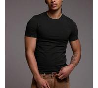 Shein Camiseta básica de manga corta ajustada de ajuste ceñido, parte de un armario cápsula de otoño e invierno