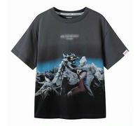 Shein Camiseta básica de verano de manga corta Ultraman para niños, camiseta para niños, a la moda para niños mayores