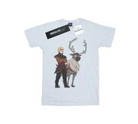 Shein Camiseta blanca de hombre con Sven y Kristoff de Frozen 2