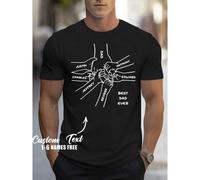 Shein Camiseta casual cómoda y holgada personalizada para hombres, agregue el nombre de su papá, mamá, hijo e hija (regalo del Día del Padre, regalos de ani