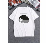 Shein Camiseta casual para hombre, 100% algodón, camiseta gráfica de The Neighbourhood para hombre de talla grande - Camiseta casual de manga corta con dise