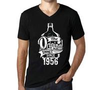 Shein Camiseta con cuello de pico para hombre El pecador original desde 1956 - El pecador original desde 1956 - 68 años Camiseta gráfica Idea de regalo 68.º
