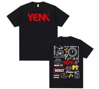 Shein Camiseta con estampado de álbum de Pendientes De Morat Asuntos, camisetas de hip-hop y pop para hombres, camiseta oversize de alta calidad, ropa urban