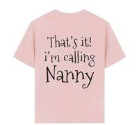 Shein Camiseta con estampado de texto "¡Eso es! Estoy llamando a la abuela" para niña preadolescente, de tela suave y cómoda, adecuada para deportes al aire