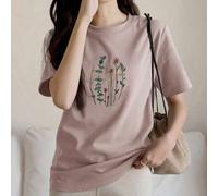 Shein Camiseta con estampado floral "SIN DOLOR NO HAY GANANCIA"