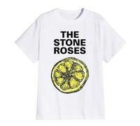 Shein Camiseta con estampado "THE STONE ROSES": una camiseta de verano suave y cómoda confeccionada en algodón de 190 g/m².