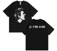 Shein Camiseta conmemorativa de los 25 años del álbum de Dani Martín, camiseta de moda de hip hop y streetwear, camiseta de algodón cómoda y oversize, para