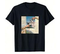 Shein Camiseta "Creación de Adán" para hombre: prenda de verano cómoda y versátil para hombre, camiseta deportiva para uso diario, 100 % algodón de 190 g/m²