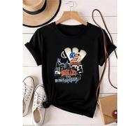 Shein Camiseta de 180g de algodón puro con estación de radio vintage 98 W SIX Music City USA Best Country, rara promoción XL unisex, estilo casual elegante