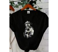 Shein Camiseta de 180g de algodón puro con estampado del 20 aniversario de Psycho Realm, talla XL, estilo rap hip hop de Cypress Hill, suave y elástica, uni