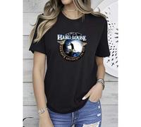 Shein Camiseta de algodón puro de 180g con estampado de "Hang Loose Kick Back Relax Enjoy The Ride Hawaiian Island" para hombre talla L, de cuello redondo,