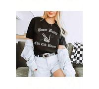 Shein Camiseta de algodón 100% con estampado gráfico para hombres, Camisa Chk Chk Boom, Mercancía SKZ ATE, Camiseta de la gira mundial Dominate, Regalo Stay