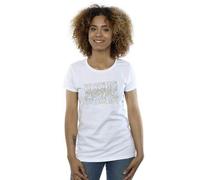 Shein Camiseta de algodón blanca para mujer/dama con el texto "Shazam Fury Of The Gods We Are The Power"