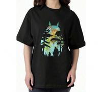 Shein Camiseta de algodón de manga corta para hombres y mujeres, estilo urbano 888 StudioS GhibliS TotoroS, Mi vecino TotoroS, El viaje de ChihiroS, Kiky, T