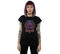 Shein Camiseta de algodón neón para mujer/dama de Shang-Chi y la leyenda de los Diez Anillos (negro)