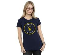 Shein Camiseta de algodón para mujer/dama de Frozen 2 Sven I Grew Up In Nature (Azul Marino)