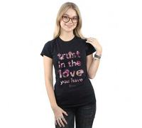 Shein Camiseta de algodón para mujer/dama "Maleficent Mistress Of Evil Trust In The Love" (Negro)
