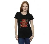 Shein Camiseta de algodón para mujer/dama The Flash Pasado Presente Futuro (Negro)
