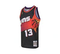 Shein Camiseta de baloncesto retro para hombre MN - Versión de aficionado SWINGMAN - Phoenix Suns Steve Nash negra sin mangas SMJYGS18203-PSUBLCK96SNA