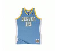 Shein Camiseta de baloncesto retro para hombres - Versión de aficionado SWINGMAN - Denver Nuggets temporada 2003-04 - Anthony - Azul de visitante