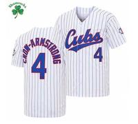 Shein Camiseta de béisbol del jugador #4 Kris Bryant de los Chicago Cubs, uniforme conmemorativo del 150 aniversario de 2026, regalo para fans del día del p