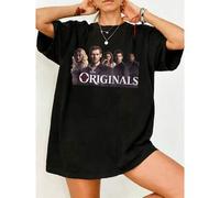 Shein Camiseta de cuello redondo unisex de algodón 100% con gráfico de la familia de vampiros de The Originals