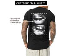 Shein Camiseta de entrenamiento personalizada, transpirable y de secado rápido de 210g con cuello en V para equipos/clubes deportivos, con impresión persona